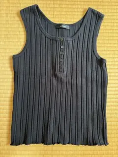 w closet リブタンクトップ ブラックのサムネイル