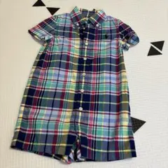 Ralph Lauren 半袖チェックポロシャツ 12M