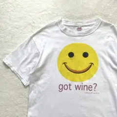 90s Smily face 「Got Wine?」パロディTシャツのサムネイル