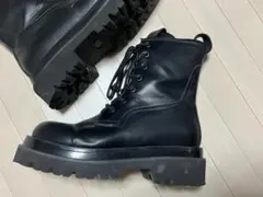 7ホールブーツ　黒　23.5cm　厚底タンクソール　USED