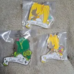 プリキュア一番くじ F賞シルエットメタルチャーム3つセット