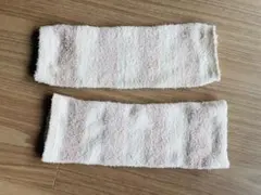 アームカバー・アームウォーマー ホワイトとベージュ