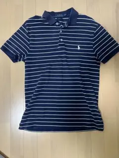 POLO RALPH LAUREN ボーダー ポロシャツ ネイビーのサムネイル