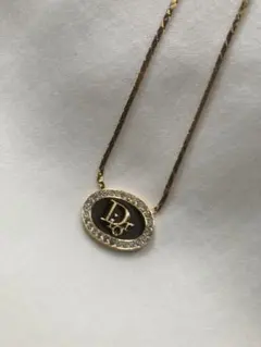 美品　クリスチャンディオール Dior ヴィンテージネックレス　ラインストーンのサムネイル