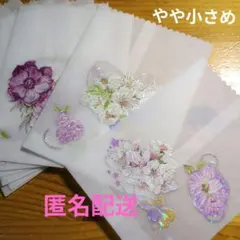 ♡ハンドメイド♡トレペ　平袋　お花　桜　ピンク　やや小さめ