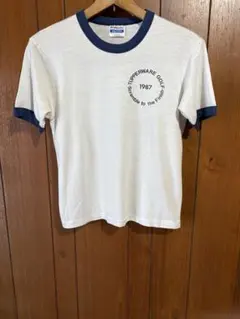 80s HANES バータグTUPPERWARE GOLF 1987 リンガーT