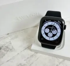 【最大容量100%】Apple Watchブラックステンレスセルラー44mm