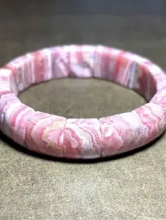 【新入荷】　インカローズ　バングル（新品未使用）高品質　生ハム模様　ピンク