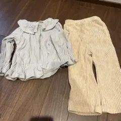 petit main 90cm 女の子　上下セット