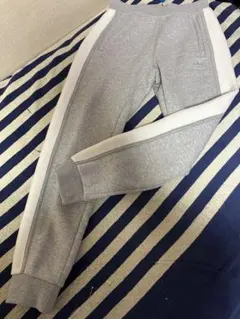 アディダスオリジナルス スウェットパンツ 切替デザイン　白x灰 XLサイズ