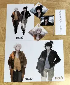 NO.6 ポストカード 全3種 イラストシート ネズミ 紫苑 ノイタミナ