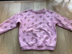 ZARAキッズ　ピンク花柄長袖トレーナー　サイズ110