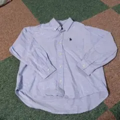 水色ボタンダウンシャツ 130