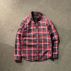 00s OLD UNIQLO フェード メンズ S ネルシャツ タータンチェック