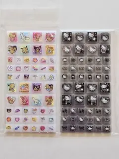 サンリオキャラクター タイルシール 白黒セット