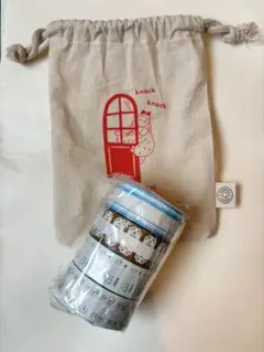 スタンプマルシェ ラベラーシールと巾着セット