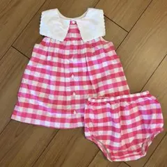 Baby Boden 小花柄ワンピース ブルマセット ピンク 104cm - メルカリ