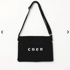 coen ロゴサコッシュ　ブラックのサムネイル