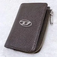訳アリ 美品　DIESEL　キーケース　レザー　ブラウン　小銭入れ　コインケースのサムネイル