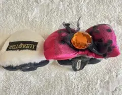 【HELLO KITTY リボン付きヘアピン型　耳】