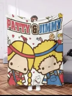 大きめパティ&ジミー フリースブランケット 150x130cm 毛布ふわとろ毛布