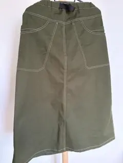 オリーブタイトスカート ウエストゴム