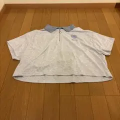 SPACE OPERA グレー ハーフジップTシャツ 160