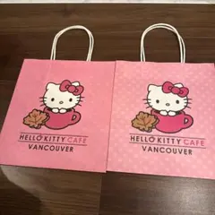HELLO KITTY CAFE ショッピングバッグ 2個セット