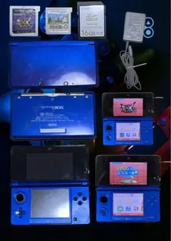 【動作OK】ニンテンドー3DS 2台セット充電器 SDカード ソフト付き欠品あり