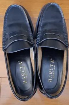 HARUTA 本革 ローファー 黒 26EEE 日本製