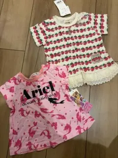 新品　80センチ　Tシャツセット　アリエル＆いちごのサムネイル