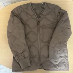【30％値下げ】UNIQLO U ブラウン ダウンジャケット　キルティング
