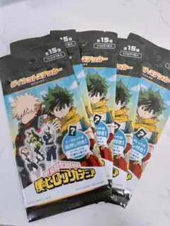ヒロアカ　ダイカットステッカー　5点セット　百均　100均