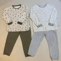 動物柄・車柄長袖パジャマセット 110cm