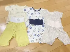 ‼️お値下げ中‼️【美品】80サイズ ベビーパジャマ 腹巻き付き 3セットまとめ売り