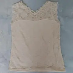 レース Vネック タンクトップ