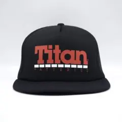 90s USA 企業ロゴ ビンテージ メッシュ キャップ バッテリー Titan