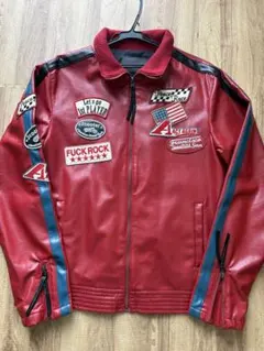 レッドライダースジャケット パッチ付き