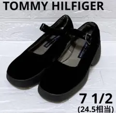 TOMMY HILFIGER ブラック ローファー 7 1/2 厚底サンダルのサムネイル