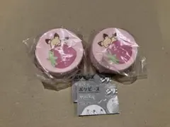 ポケピース ガチャ シリコンポーチ ピチューx2