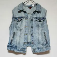 デニムベスト Mサイズ コットン ベスト H&M