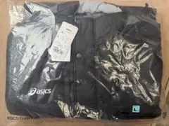 アシックス ロングコート ベンチコート ブラック Lサイズ