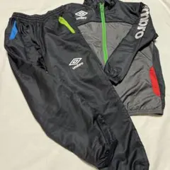 umbro ピステ・ウィンドブレーカーセット150㎝美品☆フード取り外し