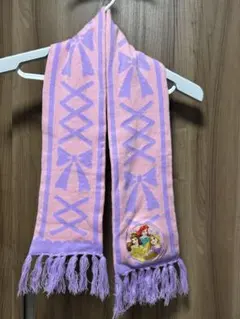 子供用　ディズニー　プリンセスマフラー ピンク