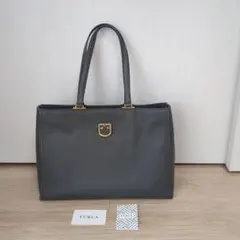 FURLAトートバッグ百貨店購入保証書付きグレーA4美品