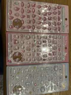 【正規品未使用】サンリオmini ボンボンドロップシール　サンリオ　3点セット