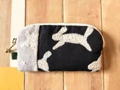 ミナペルホネン　f-110パッチワークポーチ　ハンドメイド