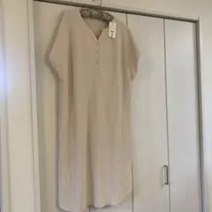 LOWRYS FARM 2WAY ワッフルワンピース　ベージュ　新品
