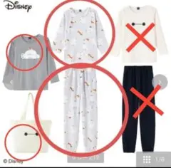 【未使用】4点セット ベイマックス ルームウェア しまむら ハッピーバッグ 福袋