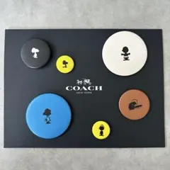 COACH×PEANUTS コラボレーション　 限定スヌーピーレザーバッジセット